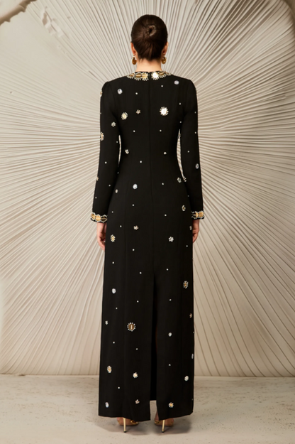 Lauryn Crystal Embellished Maxi Dress