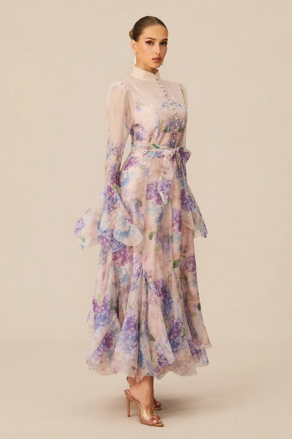 Alessia Floral Print Maxi Dress