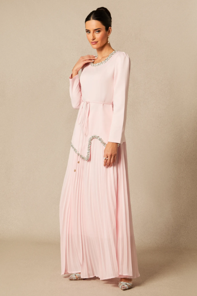 Athena Top & Pleated Skirt Set