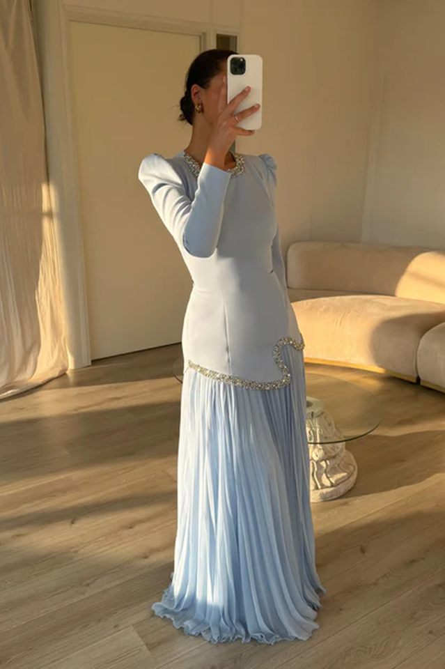 Athena Top & Pleated Skirt Set