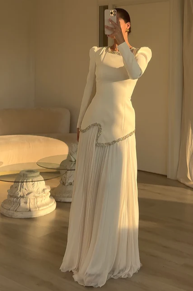 Athena Top & Pleated Skirt Set