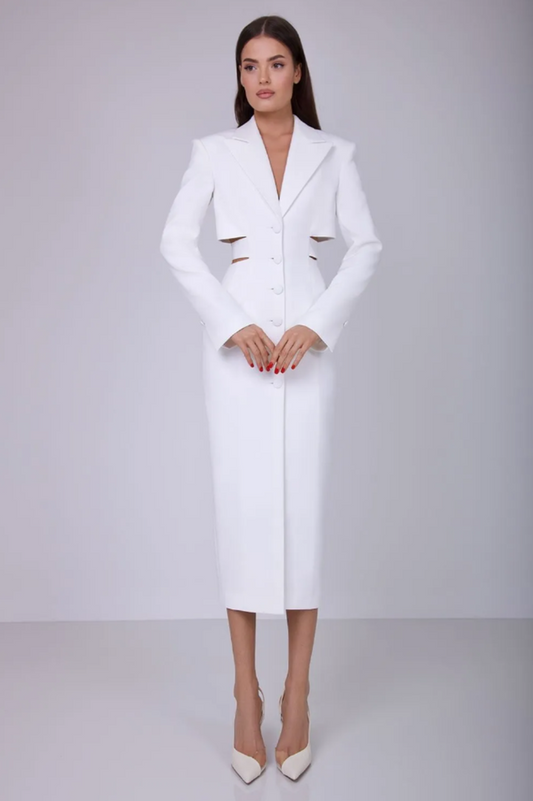 Antonia Cut Out Blazer Midi Dress