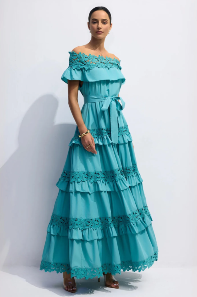 Beth Off Shoulder Tiered Maxi Dress