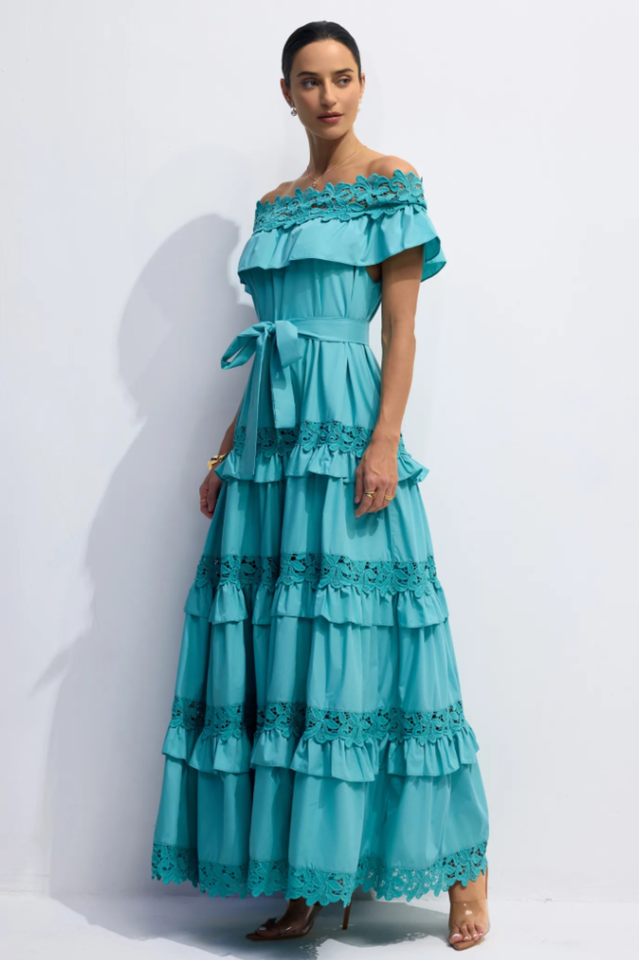 Beth Off Shoulder Tiered Maxi Dress