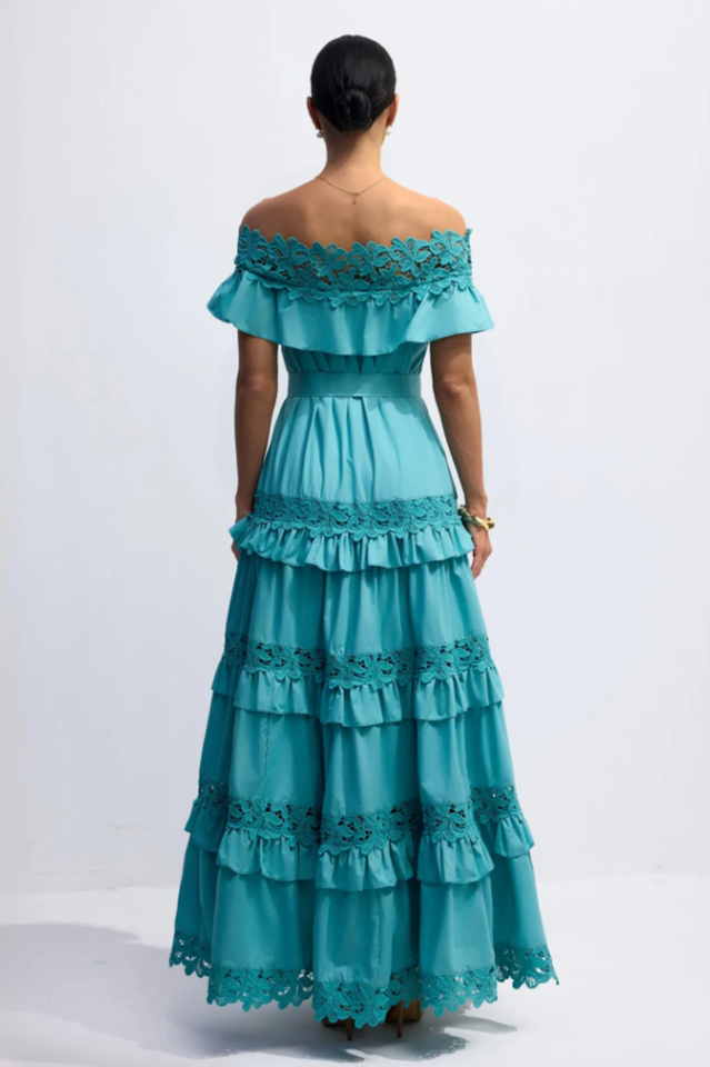 Beth Off Shoulder Tiered Maxi Dress