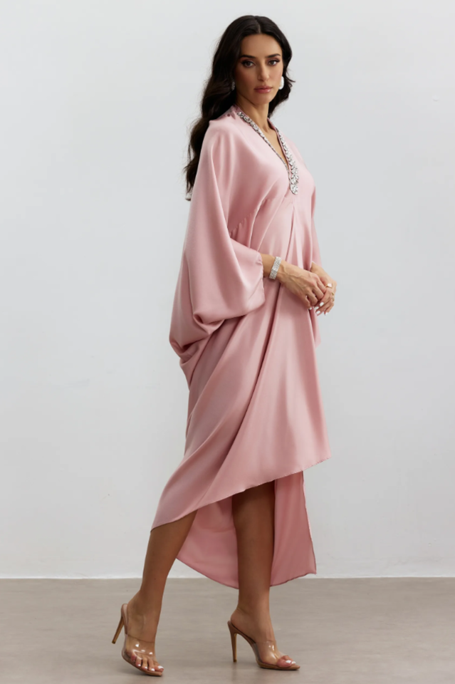 Tasha Embellished V Neck Maxi Kaftan