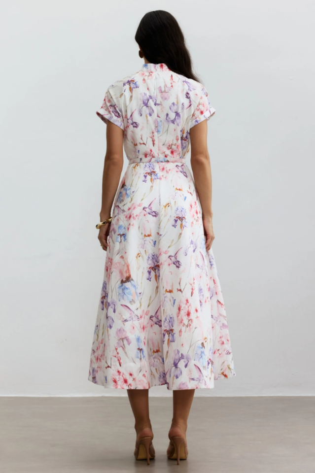 Muriel Floral Print Midi Dress