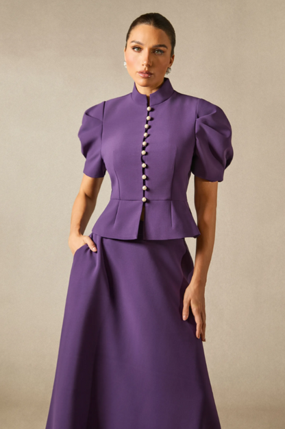 Rosie Puff Sleeve Top & Maxi Skirt Set