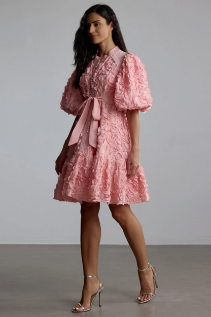 Emeline 3D Floral Mini Dress
