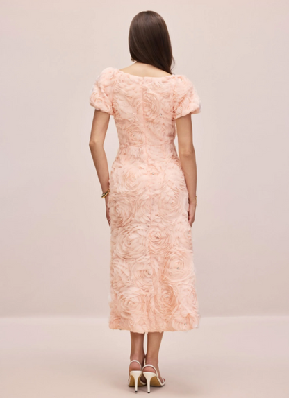 Molly Floral Applique Midi Dress