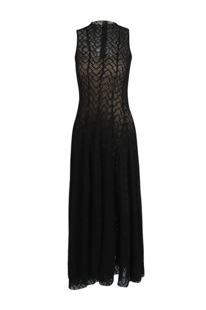 Lucas Black Lace Sleeveless Dress