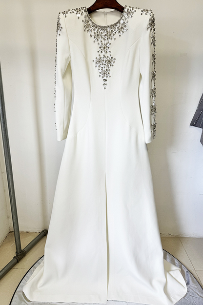 Aria Embellished Long Sleeve Maxi Dress