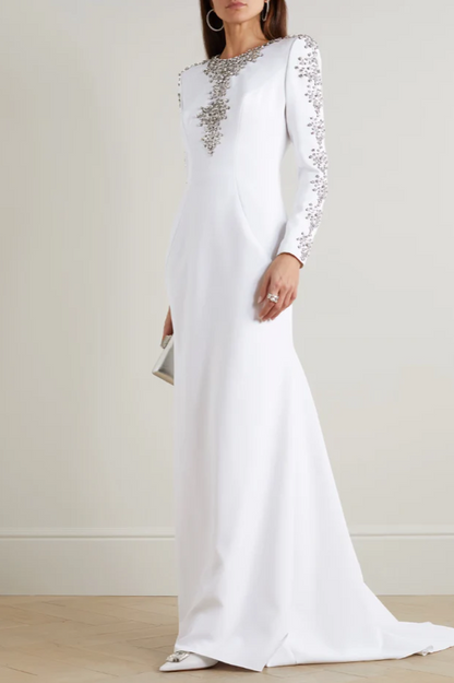 Aria Embellished Long Sleeve Maxi Dress