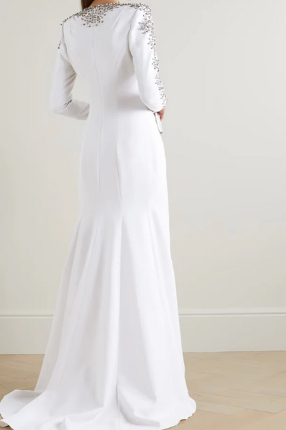 Aria Embellished Long Sleeve Maxi Dress