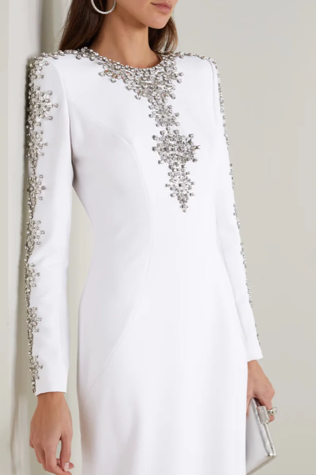 Aria Embellished Long Sleeve Maxi Dress