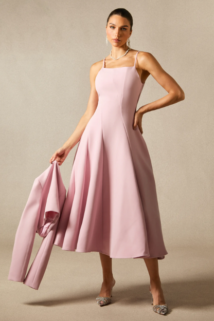 Cora Cropped Jacket + Midi Dress Set