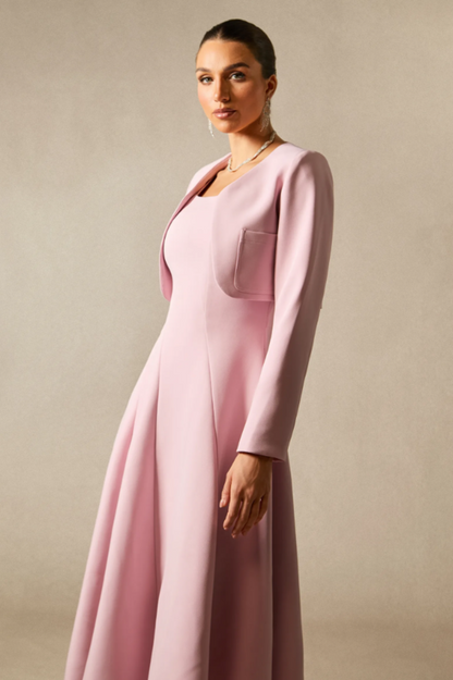 Cora Cropped Jacket + Midi Dress Set