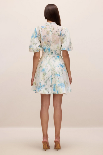 Caroline Floral Print Mini Dress