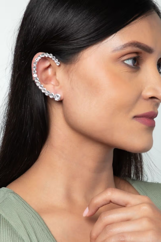 White Lies Stone Ear Cuff