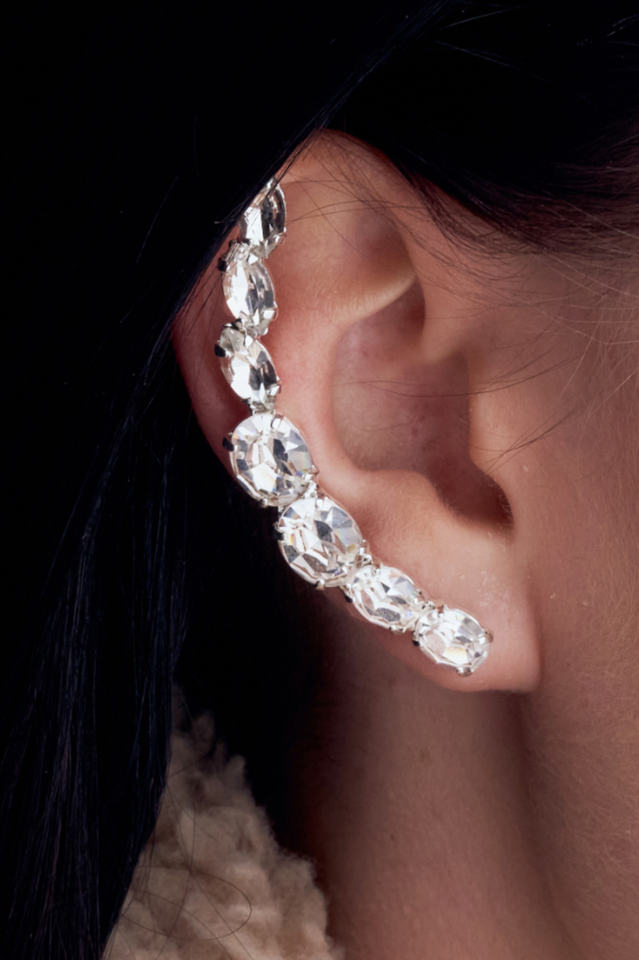 White Lies Stone Ear Cuff
