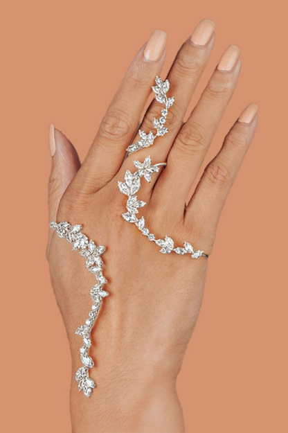 Kate Leaf Cuff Hand Bracelet