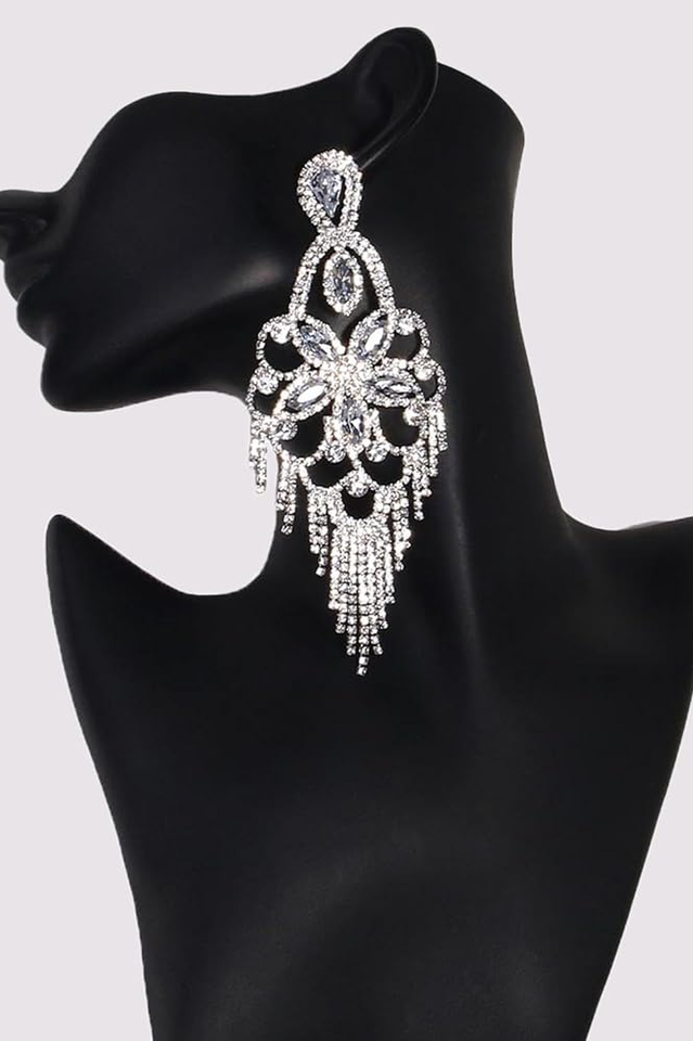 Angelica Diamante Statement Earrings