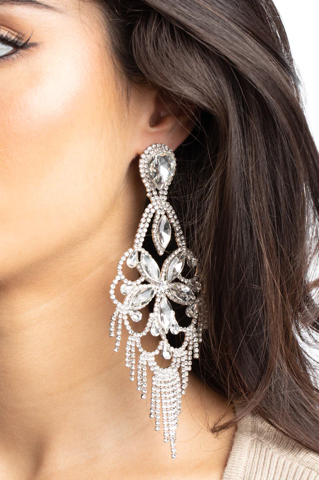Angelica Diamante Statement Earrings