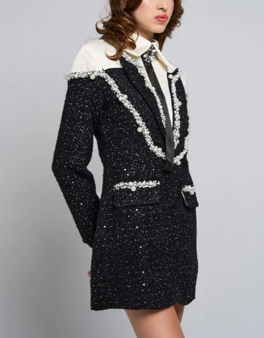 Cassidy Pearl Blazer Dress