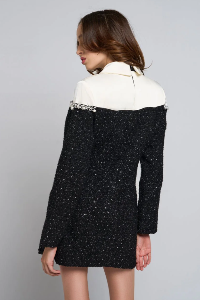Cassidy Pearl Blazer Dress
