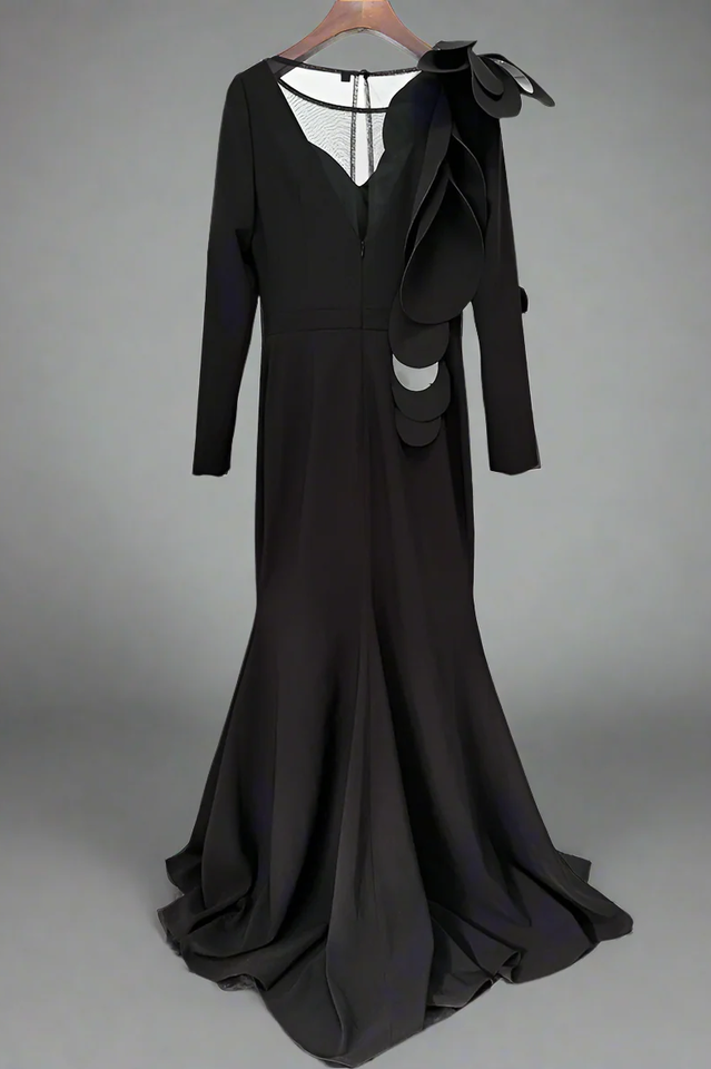Farein Applique Detail Gown