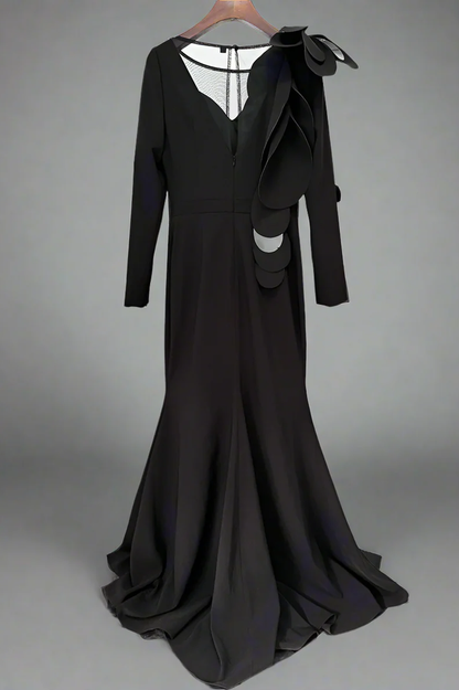 Farein Applique Detail Gown