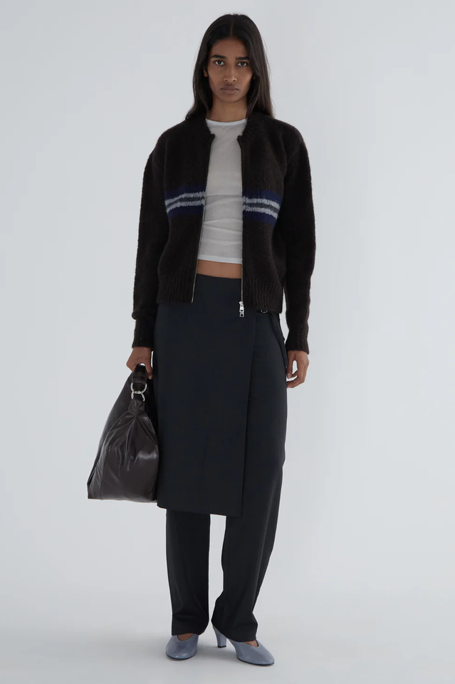 Paloma Wool Striped Zip Knitwear