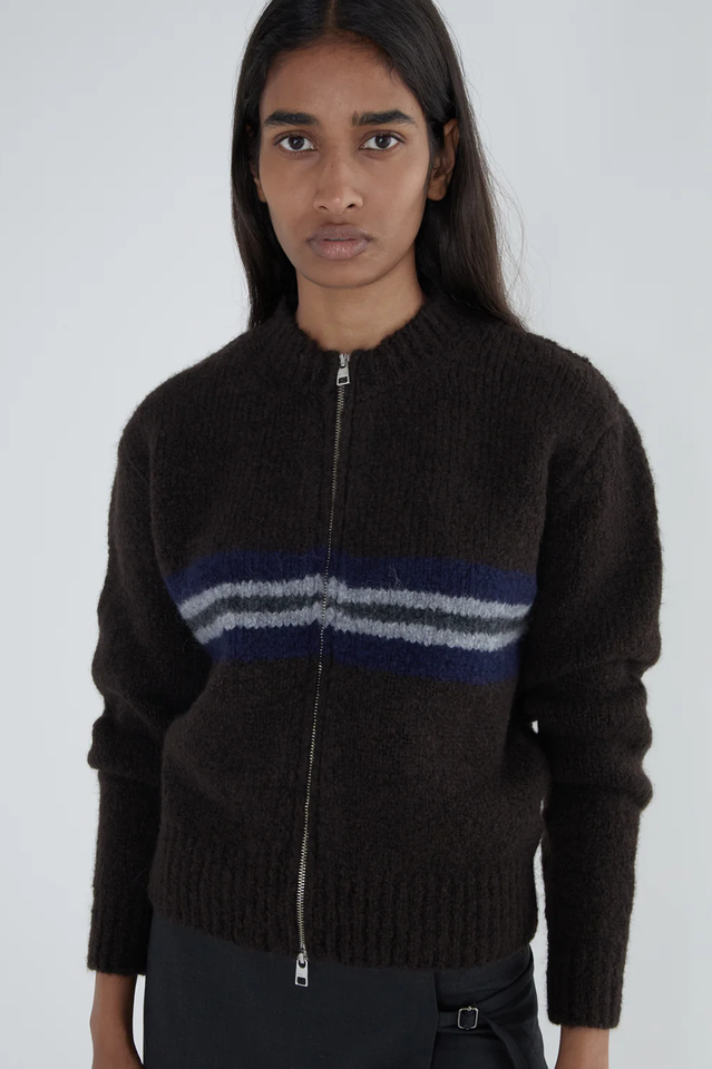 Paloma Wool Striped Zip Knitwear