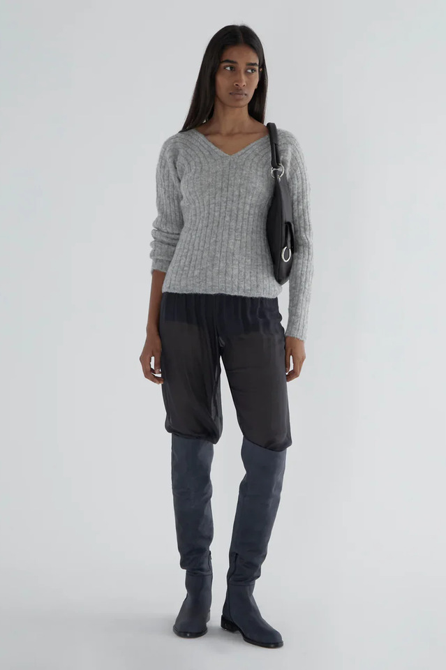 Paloma Wool Vita V Neck Ribbed Sweater