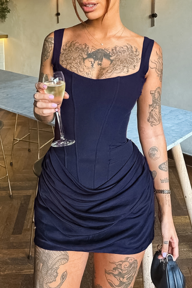 Orchidée Draped Corset Mini Dress