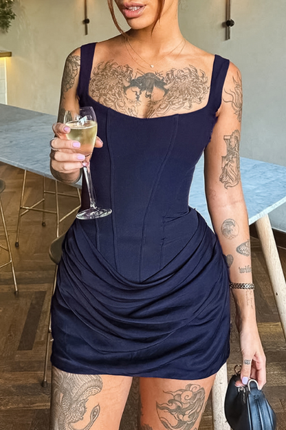 Orchidée Draped Corset Mini Dress