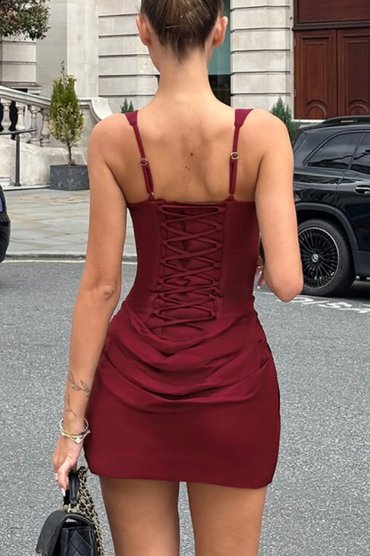 Orchidée Draped Corset Mini Dress