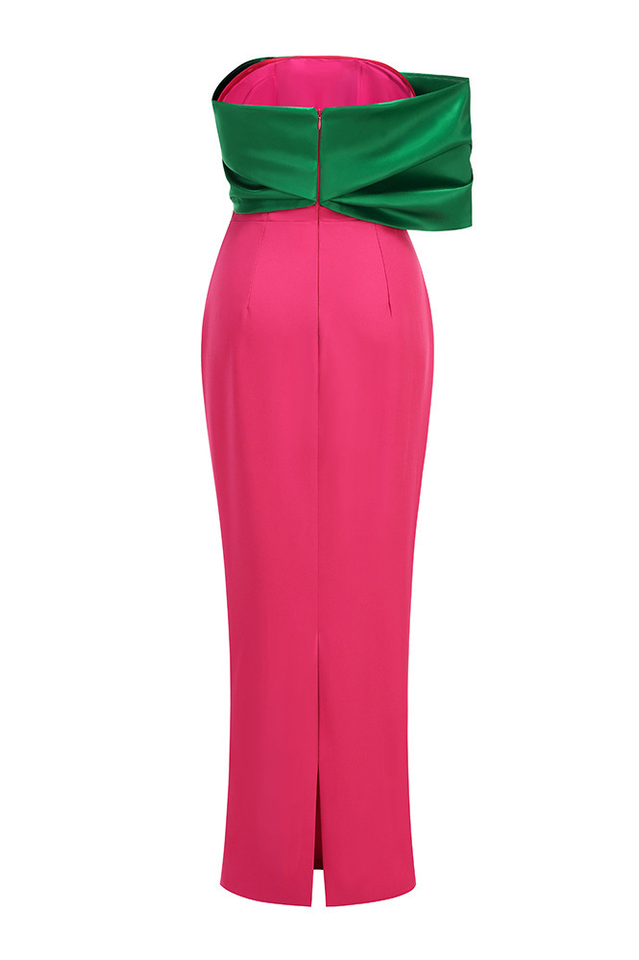 One shoulder Column Maxi Dress