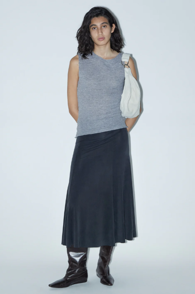 Paloma Wool Flared Cupro Skirt