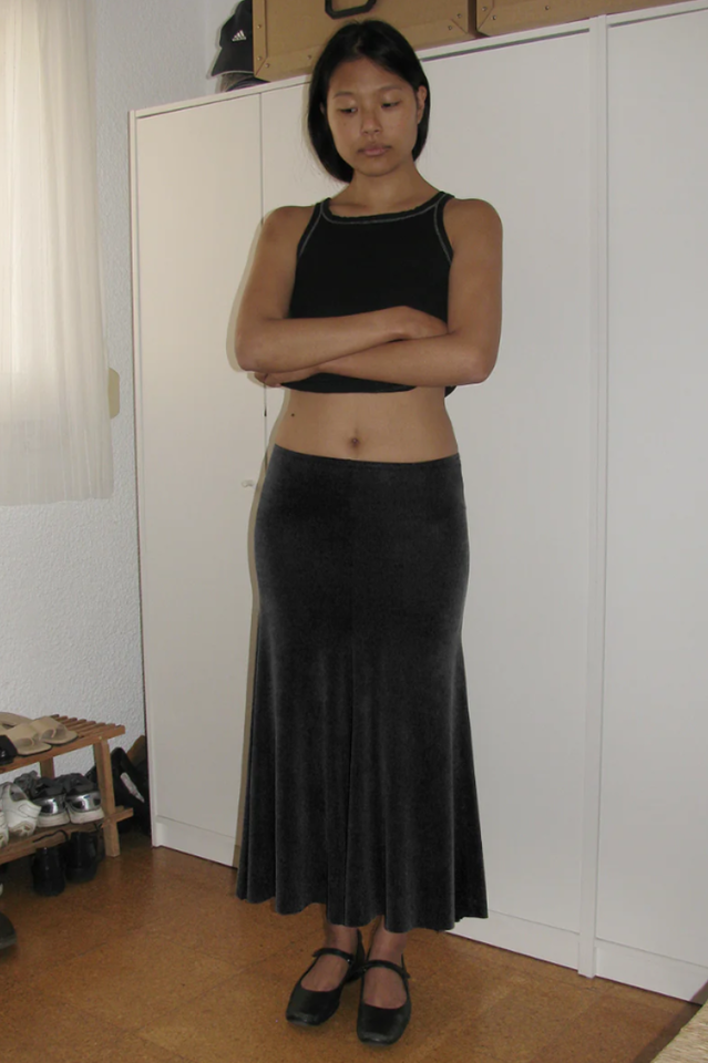 Paloma Wool Flared Cupro Skirt