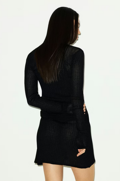 SKIMS Sheer Knit Long Sleeve Henley