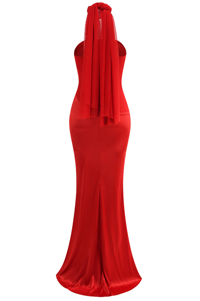 Sleeveless Mermaid Evening Maxi Dress