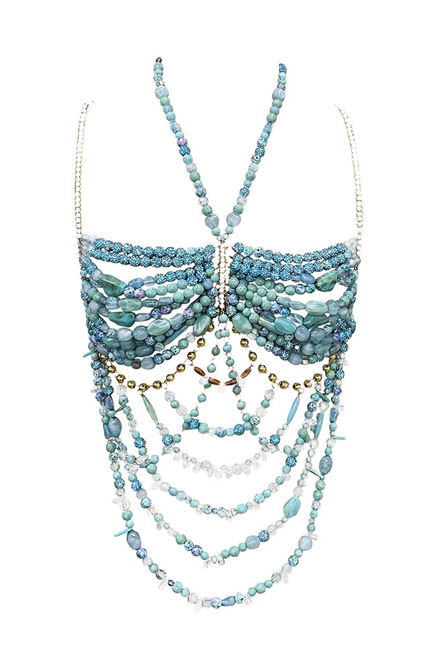 Conrad Gemstone Beaded Bralette