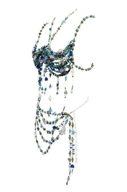 Handmade Crystal Beaded Bralette Set