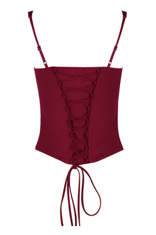 Structured Crepe Corset Top