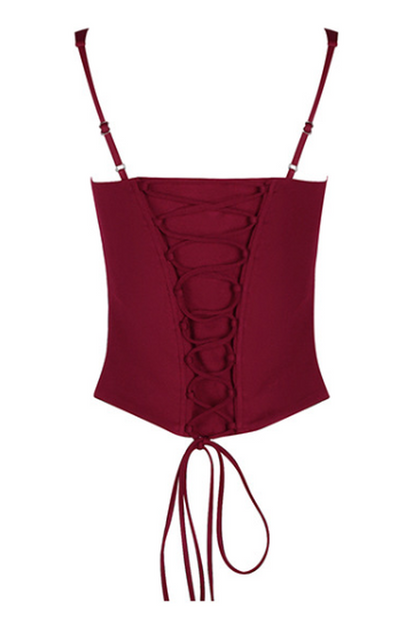 Structured Crepe Corset Top