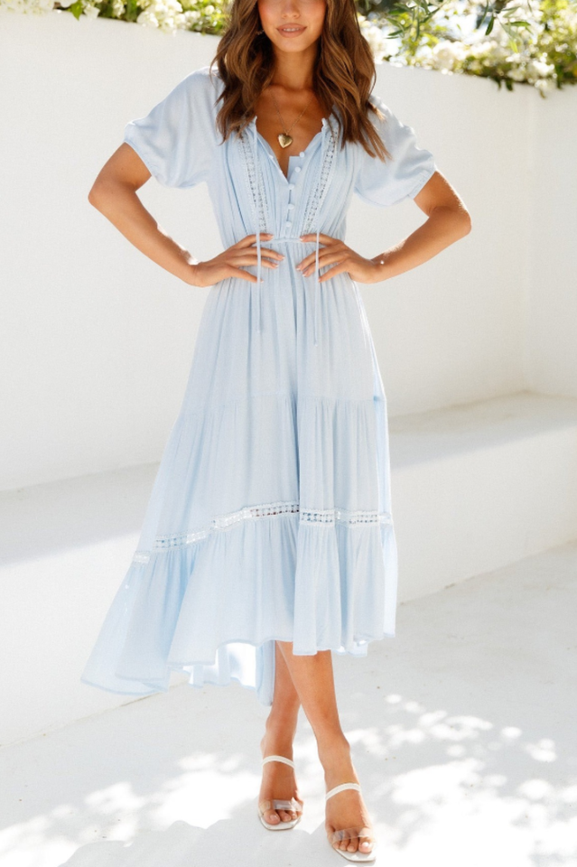 High Above The Clouds Midi Dress