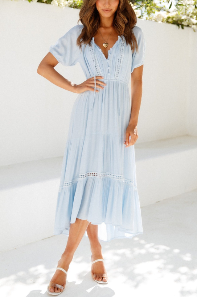 High Above The Clouds Midi Dress