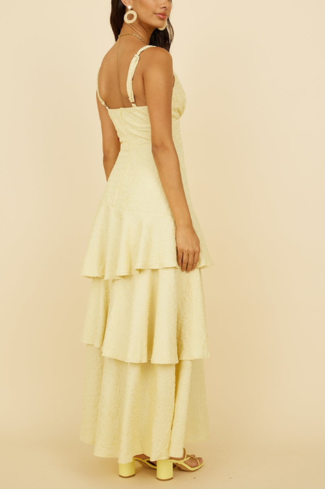 Red Carpet Entrance Maxi Dress