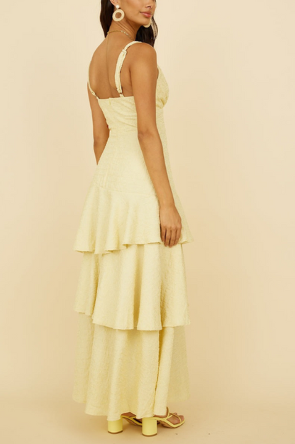 Red Carpet Entrance Maxi Dress